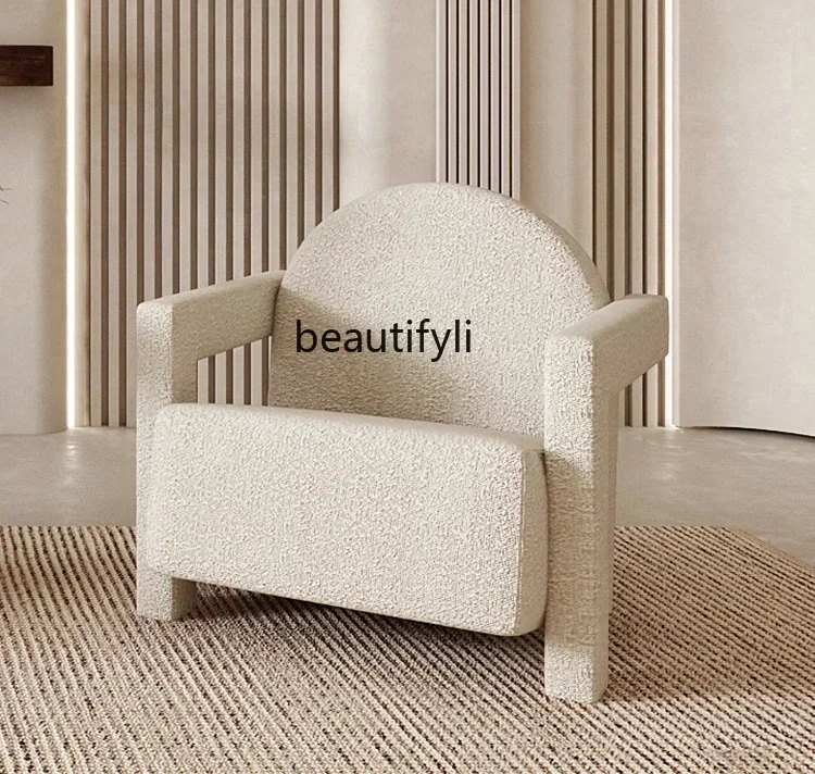 

56Nordic, simple living room casual lazy single sofa chair balcony creative armrest small apartment