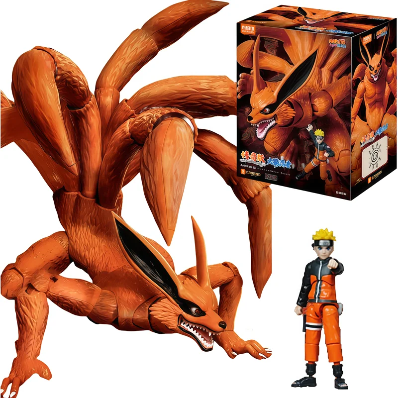 

(In Stock) Blokees Uzumaki Naruto Kurama Action Figure Collectible Model Assembling Toy Figurines Splicing Toys Christmas Gifts