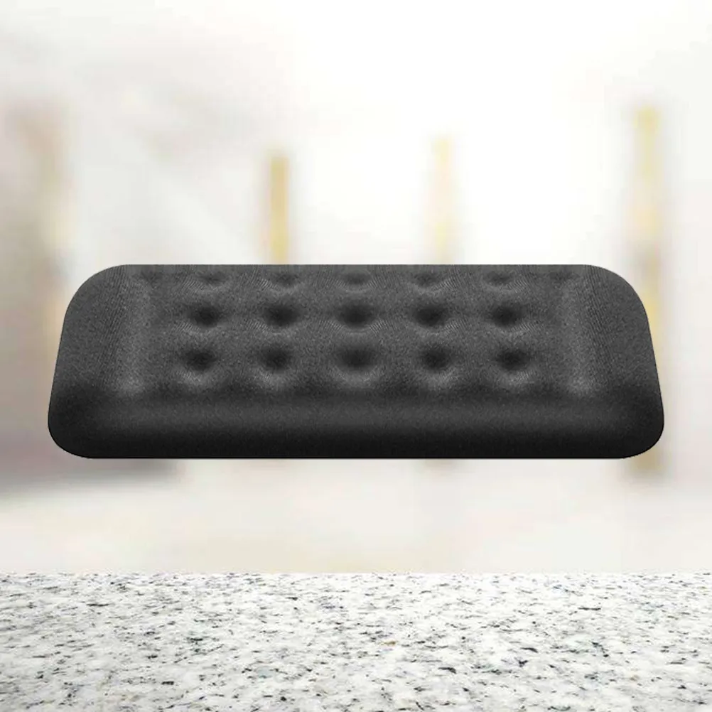 Single Non-Slip Memory Foam Wrist Rest Ergonomic Keyboard Pad Black Foam Office Computer Mouse Pad Comfortable Slow