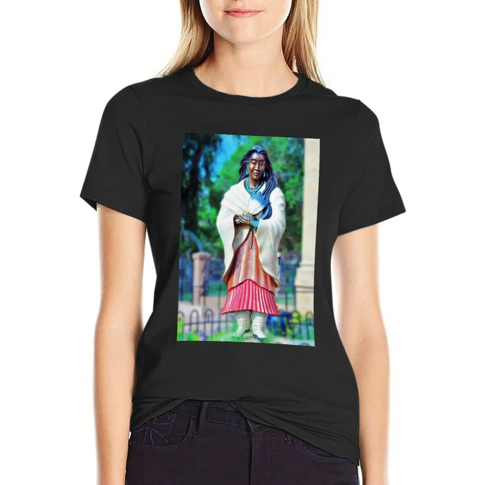 Saint Kateri Tekakwitha T-Shirt lady clothes plus size tops hippie clothes korean fashion oversized t shirts for Women