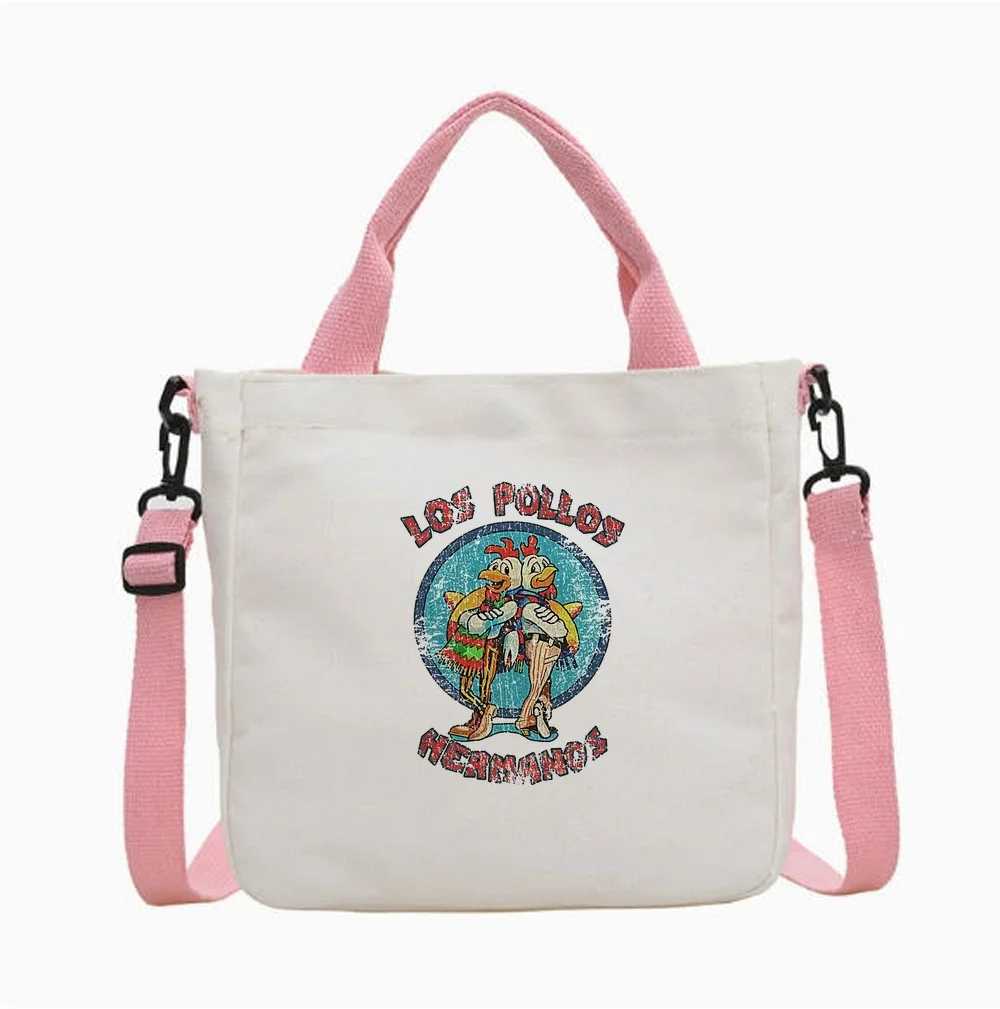 Breaking Bad Los Pollos Hermanos tote bag personnalisable torba na zakupy canvas  totebag shopping woman