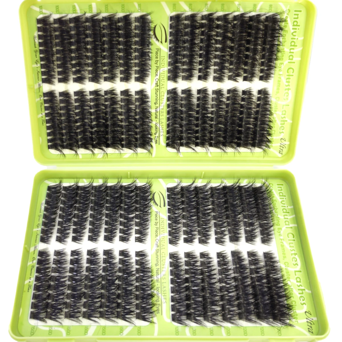 HBZGTLADLash Clusters Buch DIY Wimpernverlängerung D Curl LASH Mega Volume Einzelwimpern Wimpern Cluster Extensions Make-up ﻿