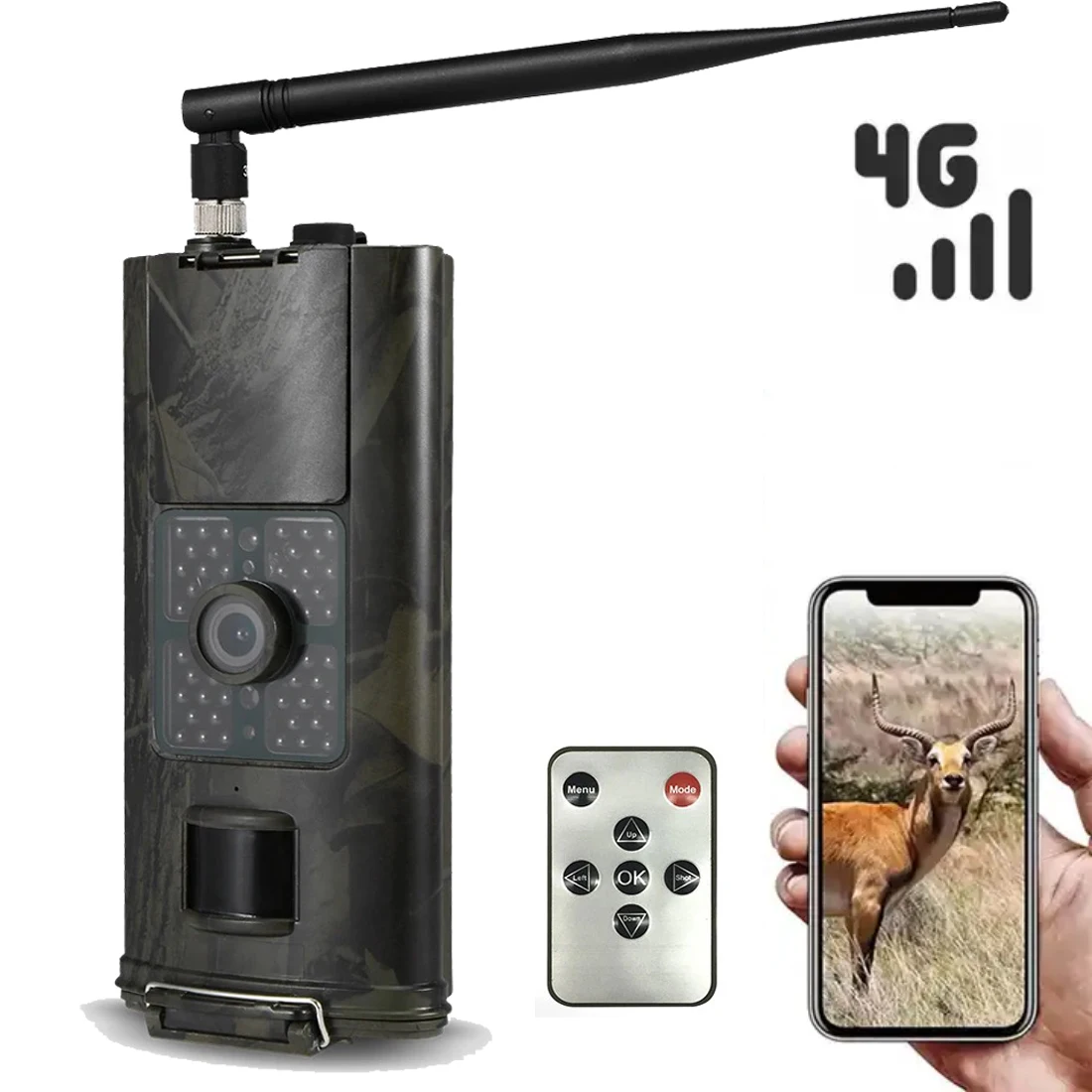 Cámara trampa 4G 20 MP HD 1080P - vigilancia vida silvestre en color