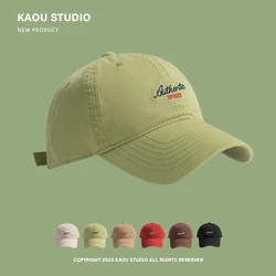 Women's Simple Hat Embroidered Peaked Cap Spring and Autumn Soft Top Trendy Fashionable Man Matching Baseball Cap