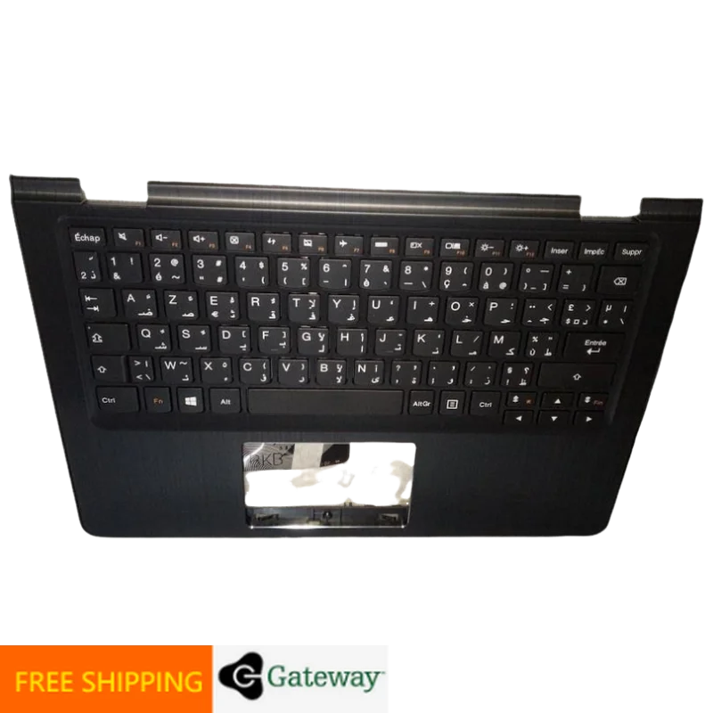 French Arabic Keyboard Black Upper Case Palmrest Shell Cover For Lenovo Yoga 300 11IBR 11IBY Flex 3 1120 1130 5CB0J08352