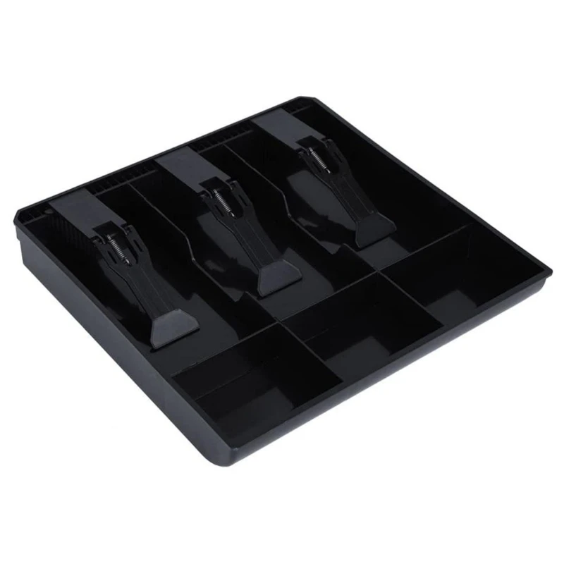 

Cashier with Clip 3 3 Petty Cash Money Black Storage Box