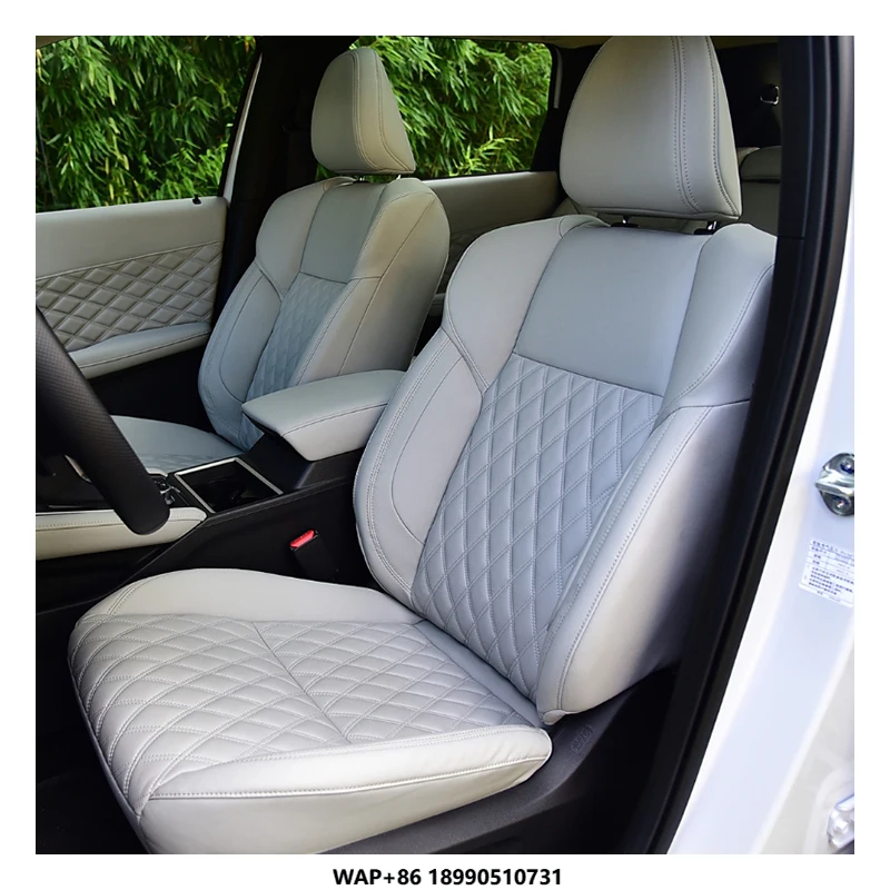 

Custom Made for Car Seat Cover 3 Rows with 6-8 Seats Luxury Top Quality Leather Fit for Outlander