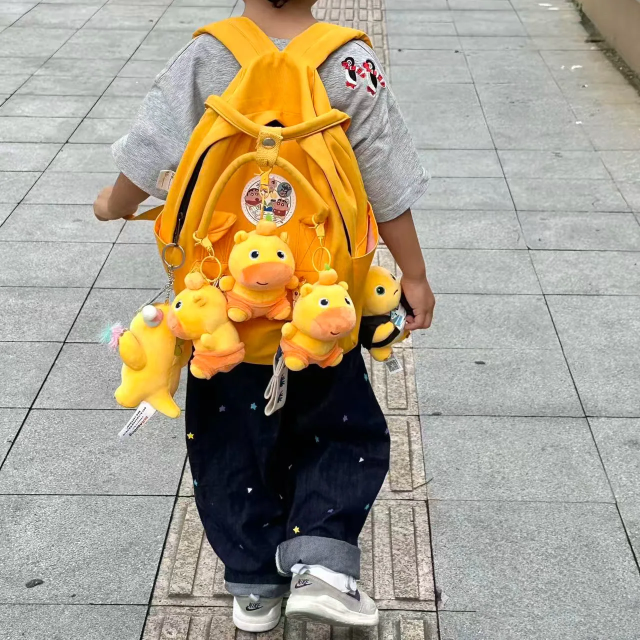 Kawaii لولو قلادة حقيقية كابيبارا لولو كبيرة أفخم حقيبة ظهر الطالب المفاتيح الطرفية قلادة هدية