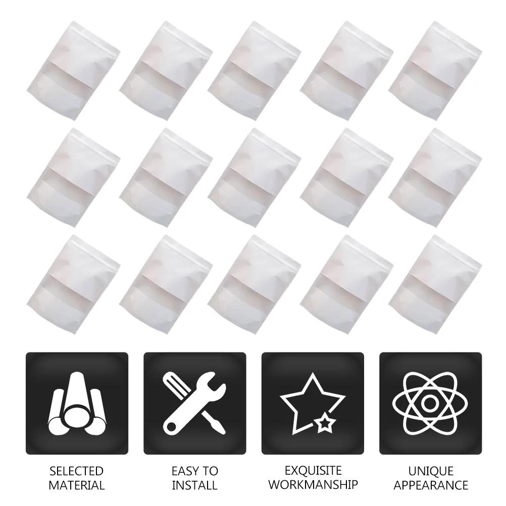 

50pcs Food Packaging Bags Sealing Reusable Kraft Paper Storage Bags Window Snacks Cereals Dried Fruits Anti