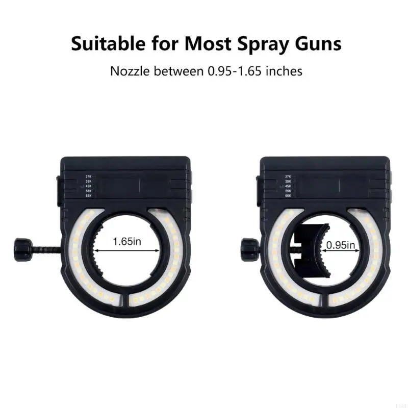

D5BE Energy Efficient Rechargeable LED Light Sprayer Guns Light for Automotive Painting