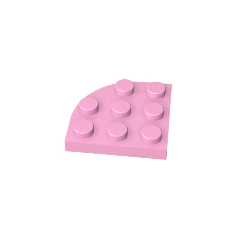 50 Stück Moc 30357 Runde Eckplatte 3x3 für Bausteine Teile DIY Lehrreiches Technik-Zubehör Geschenk Lehrreiches Spielzeug – Detail 14