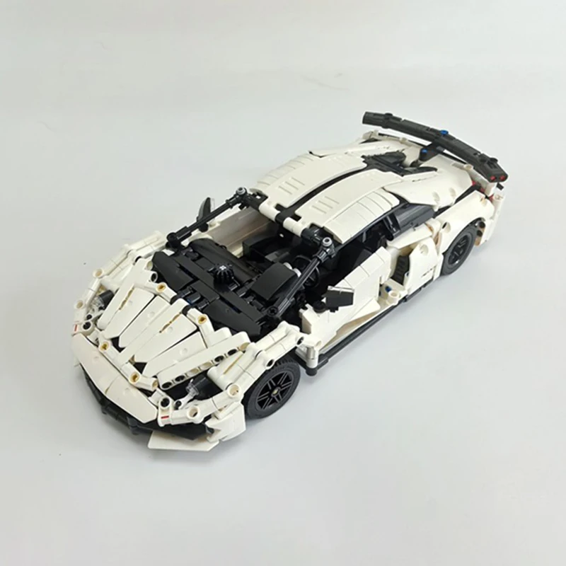 1369 stücke Moc Technische 1:14 Lamborghinis Aventador SVJ Sport Auto Modell Bausteine Racing Montage Ziegel Spielzeug Kinder Geschenke