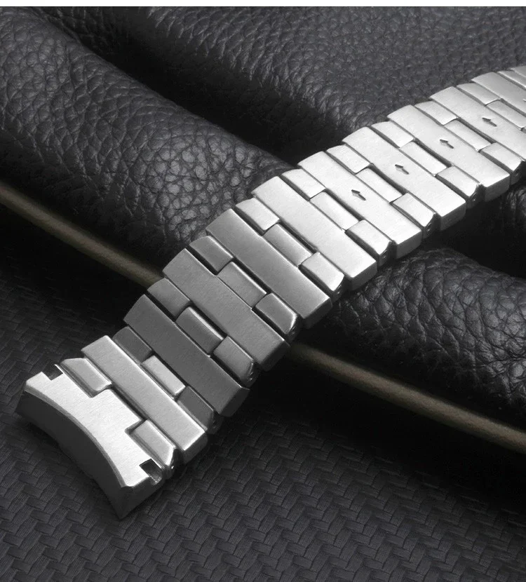 Curved End Stainless steel for Panerai pam441 111 382 pam01316 strap men's steel band butterfly clasp bracelet 24mm