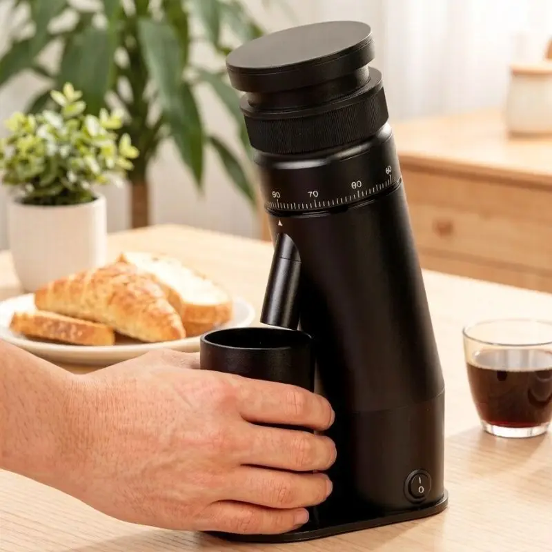 Electric Coffee Grinder, Bean Powder Grinding Machine, Universal for Espresso and Hand‑Pour Coffee Brewing