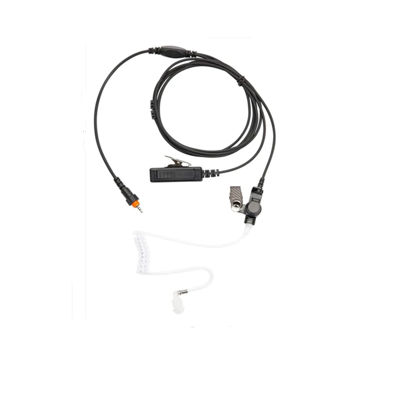 Auricular RISENKE Walkie Talkie con tubo acústico, micrófono de auriculares de 2 cables para Motorola CLP1010, CLP1040, CLP1060, HKLN4487, HKLN4603