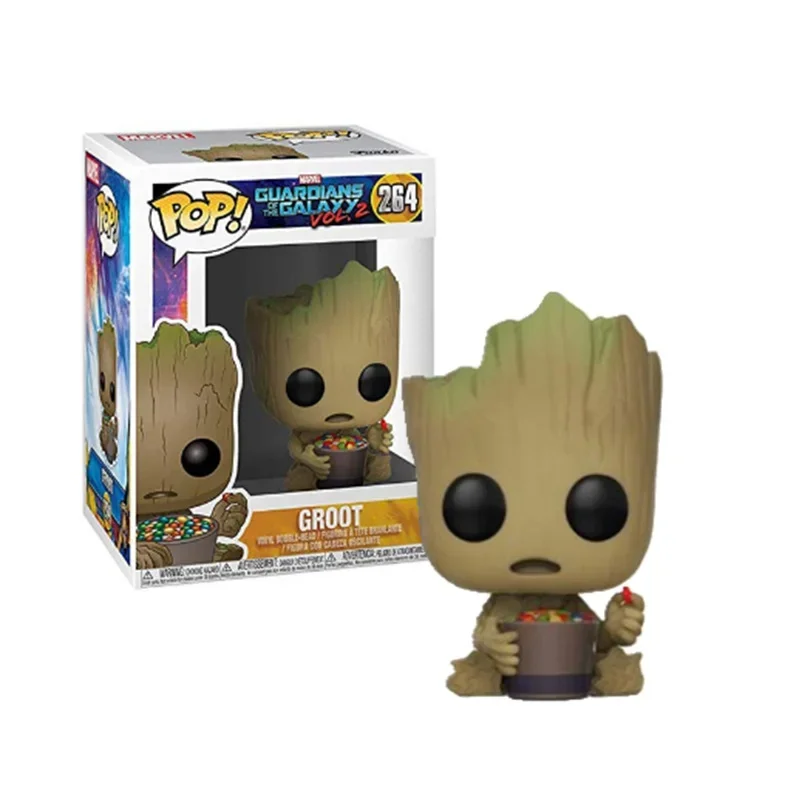 FUNKO POP Marvels Movie Galaxy Guardians Holiday Dancing Grooted 101 # نماذج سلسلة شخصيات المنتقمون ليج هدايا ألعاب للأطفال #4