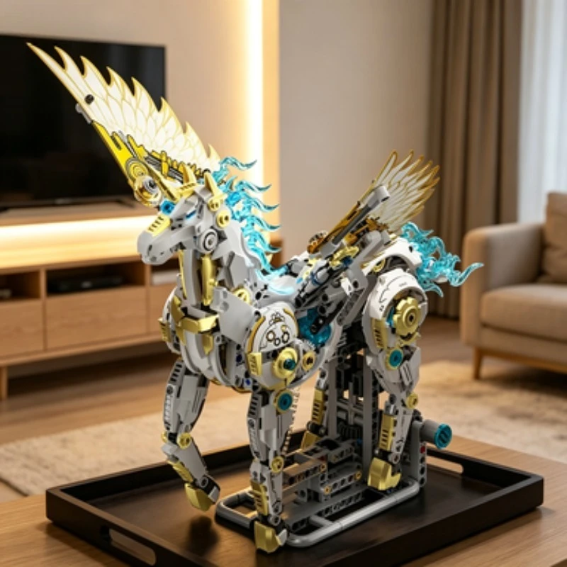 moc-1499pcs-unicorn-pegasus-building-blocks-technical-mechanical-animal-linkage-model-with-party-favor-holiday-souvenir-gift