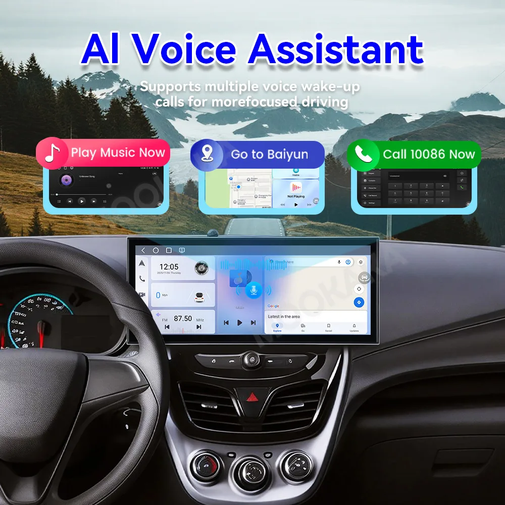 15.8 inch Android 15 Radio For Chevrolet Spark 2018~2022 GPS Multimedia Carplay Player Navigation Car Stereo Receiver Head Unit