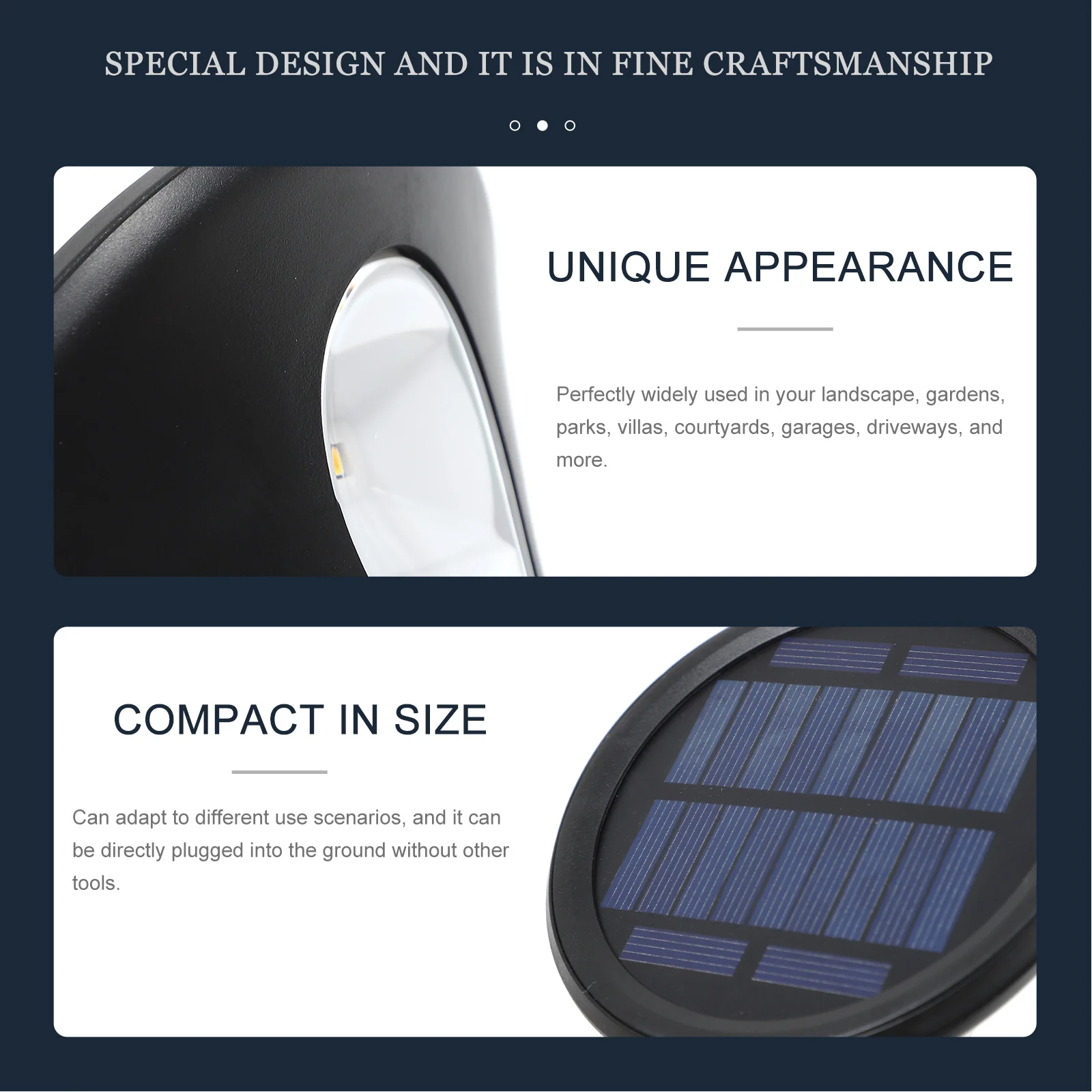 

Led Street Light Outdoor Waterproof Solar Spot Lights For Garden Pathway Yard Courtyard Villa Driveway Garage Solar Powered