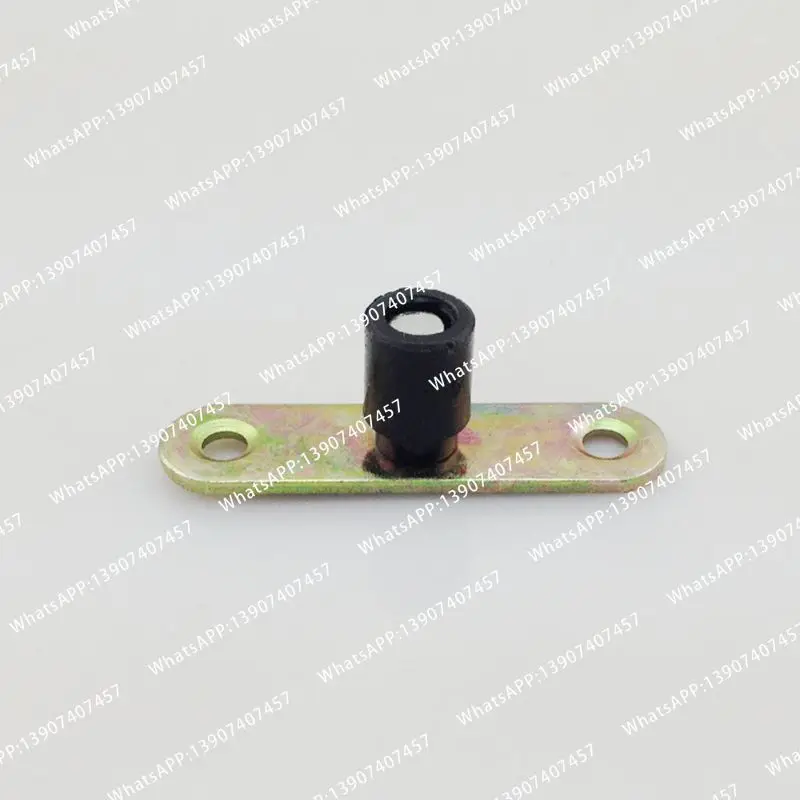 2PCS sliding door rubber floor guide rail support roller suspension round wheel positioner