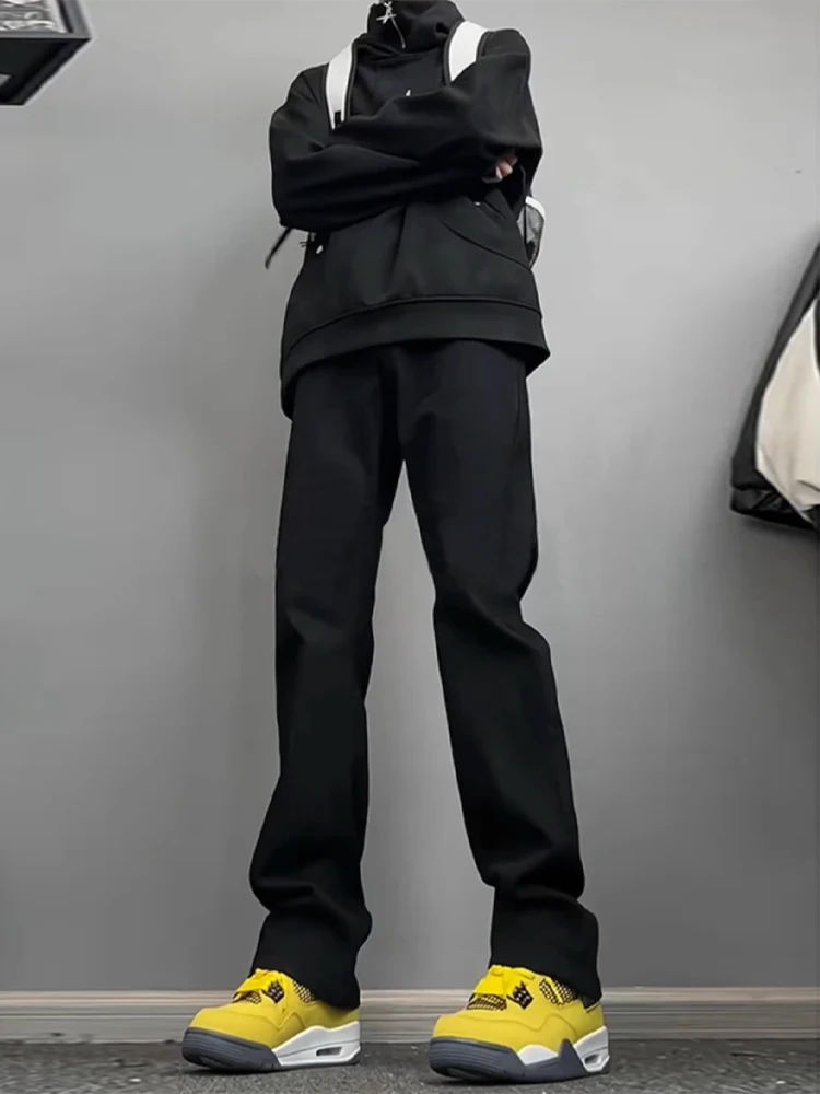 

Джинсы из чистого эластичного денима Pure Bla, мужские облегающие джинсы прямого кроя, длинные брюки, модная молодежная одежда, весенний сезон