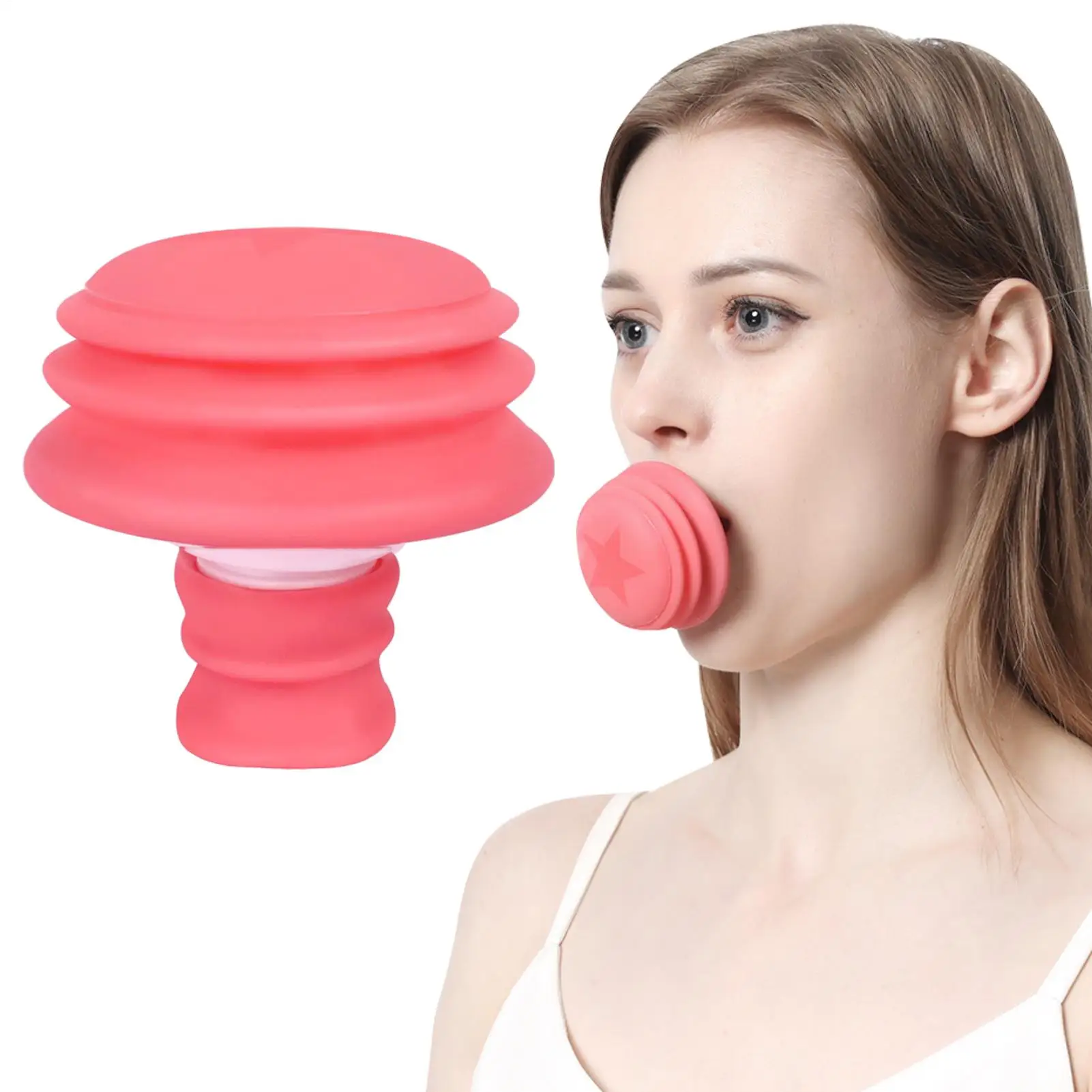 V-face Facial Muscle Trainer Silicone Jawlines Exerciser Lifting Firming Face Double Chin Remover Ball Breathing Trainer