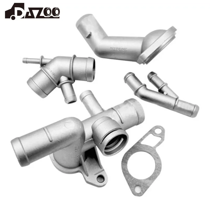 4 szt. Aluminiowy kołnierz płynu chłodzącego do samochodu zestaw do VW Golf MK4 dla Jetta GTI 1.8T 2000-2005 dla Audi TT 1999-2006 A3 06 a121133j