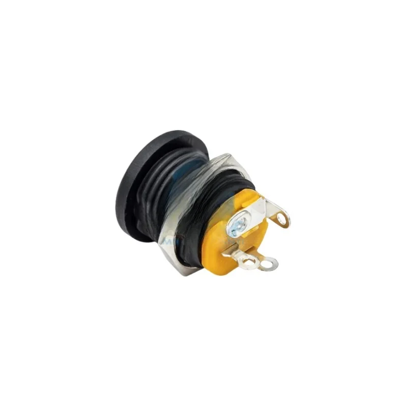 DC022 DC Plug with Nut Inner Diameter 5.5mm Inner Pin 2.1mm 5.52.1mm DC Power Socket