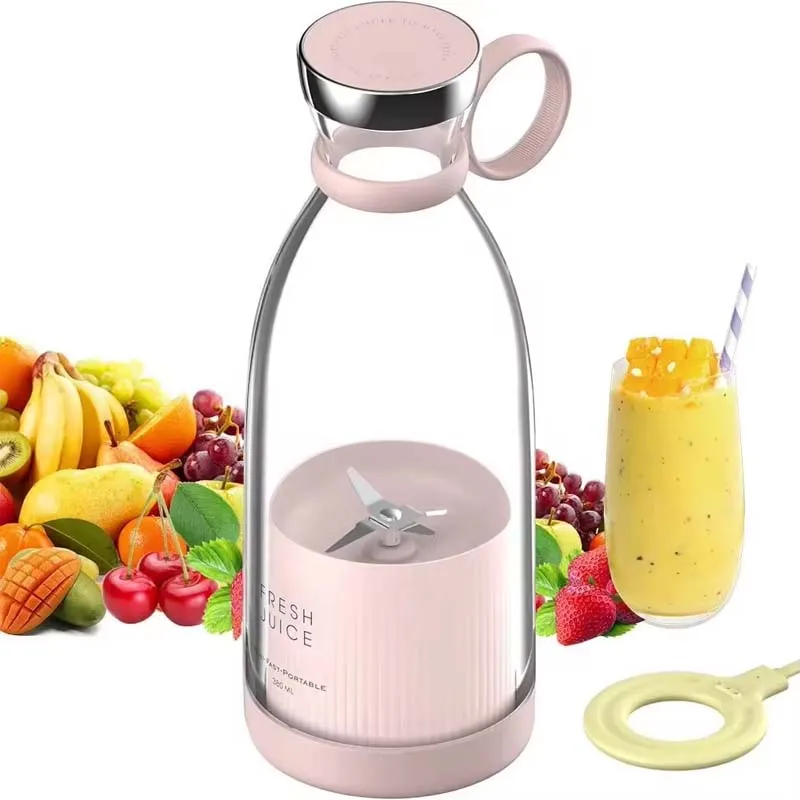 Hot Selling Fruit Juice Mixer Portable Electric Juice Bottle With 6 Blades Usb Charging Fruit Mixer Fresh Juicer