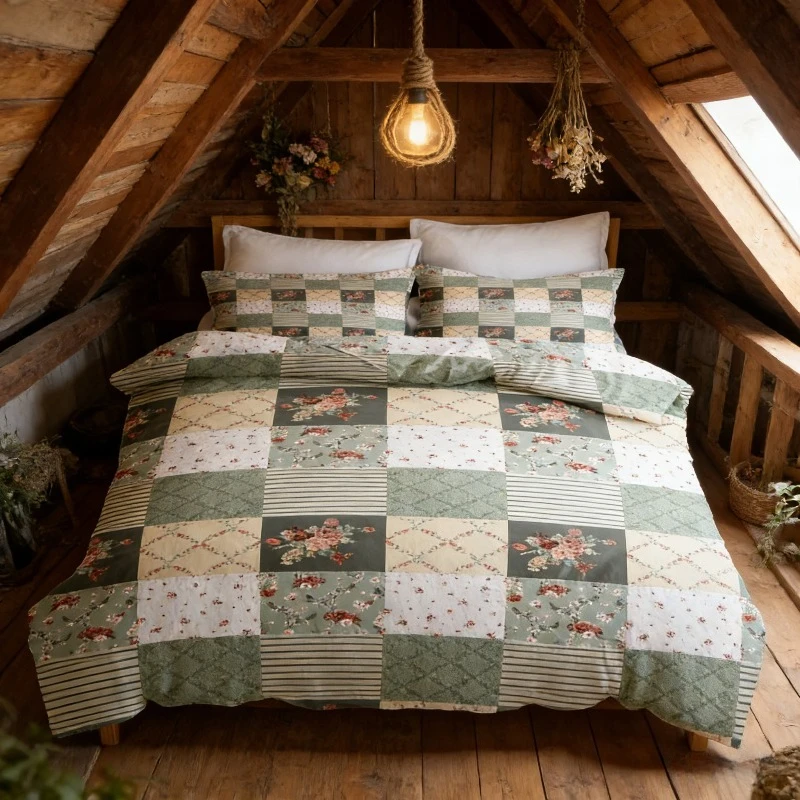 2/3PCS Green Floral Duvet Cove - đánh giá và giá Aesthetic Floral Duvet Cover