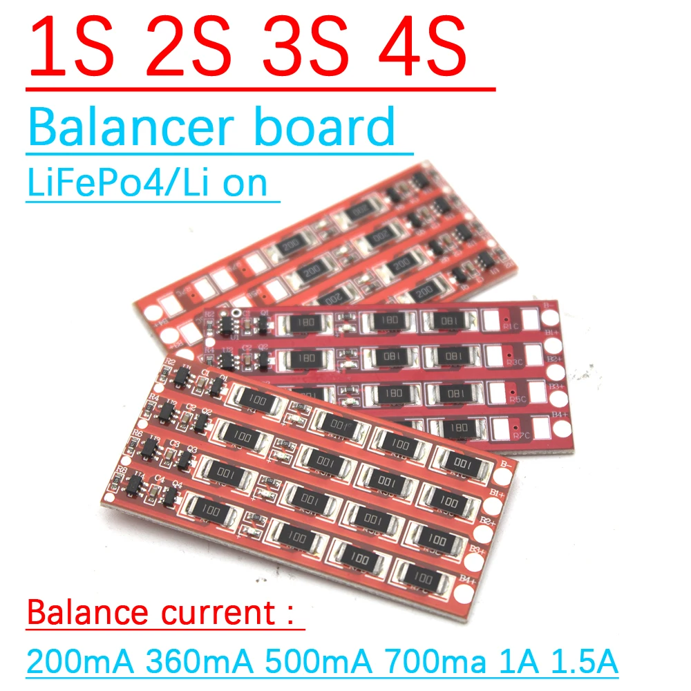 500mA 1A 1.5A Balance Board 1S 2S 3S 4S LiFePo4 Li-ion Lithium Battery Charging BMS Protection Balancer limiting 6S 7S 8S
