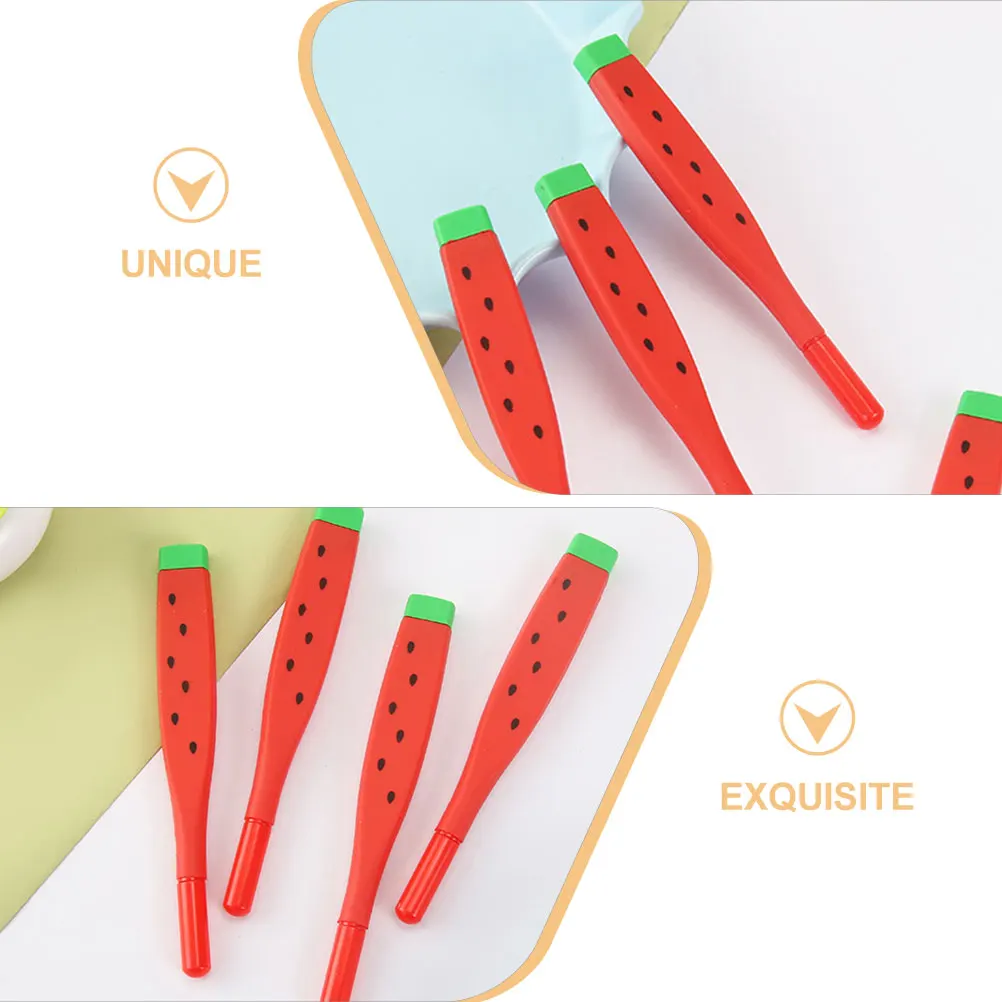 

10 шт. украшают студенческую арбузную каллиграфию, мягкие резиновые милые канцелярские принадлежности