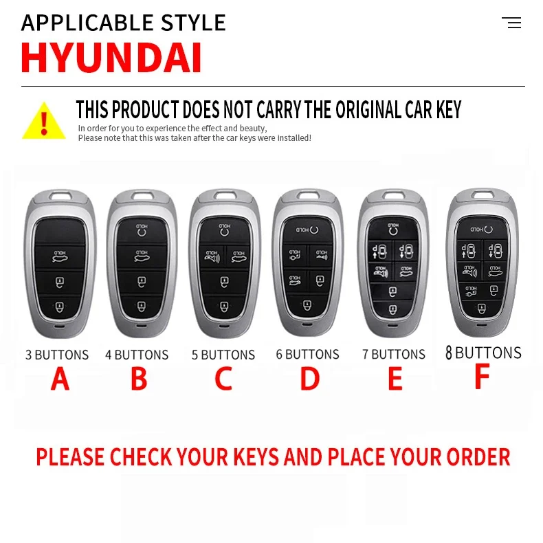 various buttons Car Key Cover Case Cover for 2020 2021 Hyundai Sonata Nexo DN8 Santa Fe TM Tucson NX4 Staria Ioniq Accessories