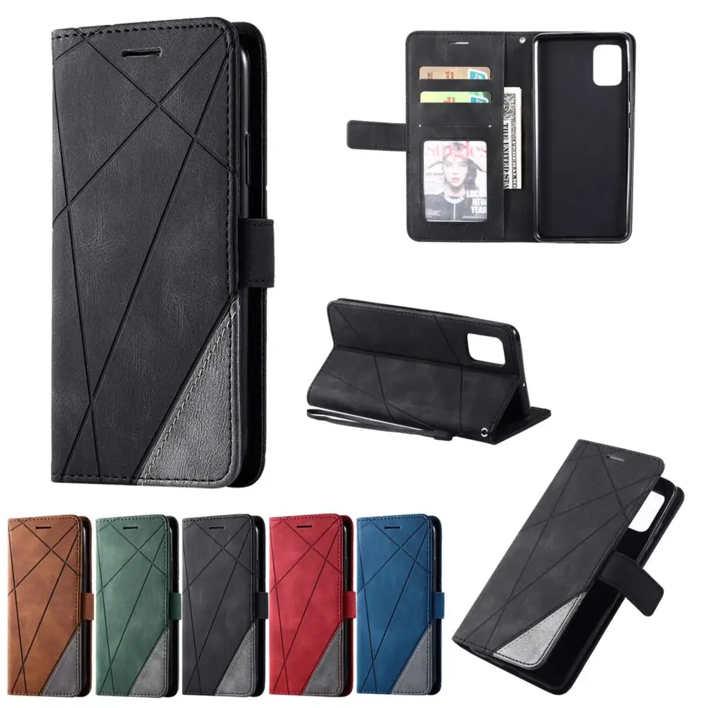 Flip Wallet Case For Samsung Galaxy A12 A10 A21S A40 A51 A71 A50 A70 A20E A5 A6 A7 A8 J3 J5 J6 J7 J8 Bussiness Funda Stand Cover