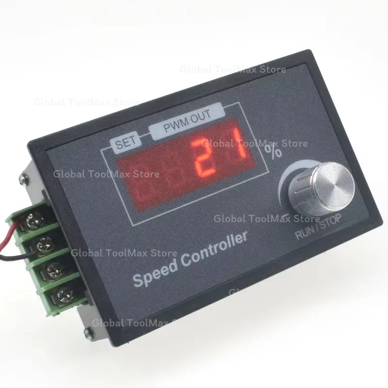 DC6-60V 30A Max DC Motor Speed Controller PWM Rotary Knob Encoder LED Digital Display Brush motor Control Module 1-100kHz