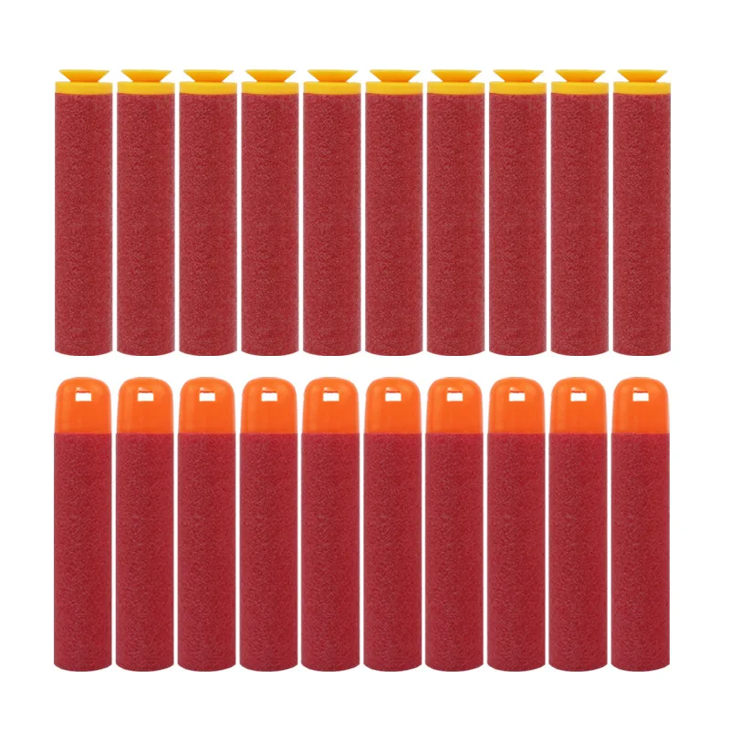 30Pcs 9.5x1.8cm Accustrike Big Hole Sucker Head Bullets Red Sniper Rifle Bullets Darts for Nerf Mega Toy Gun Foam Refill Darts