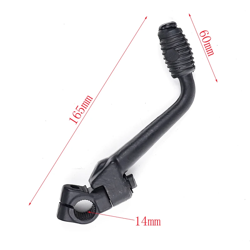 13/14mm Motorcycle Kick Start Lever Starter Fit for Kawasaki KX60 KX65 KX80 KX85 KX100 KX125 KX250 KX400 KX420 KX450 Black