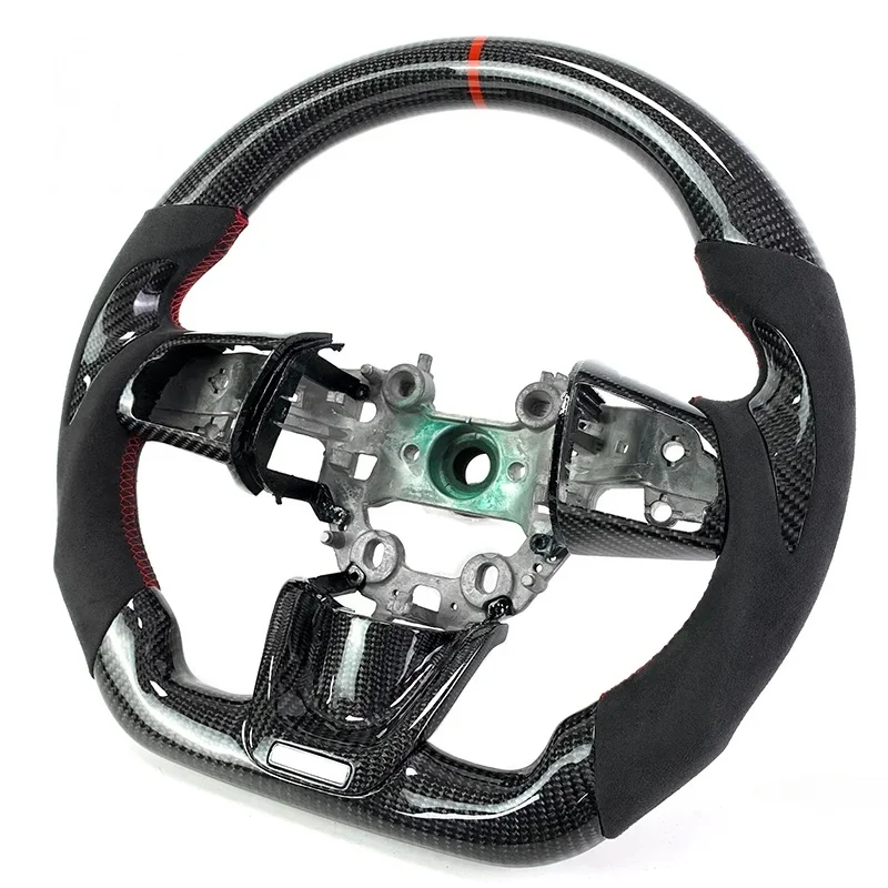 Hot Car Interior Accessories Forged Carbon Fiber Steering Wheel LED Display Screen Suitable for Kia Stinger GT