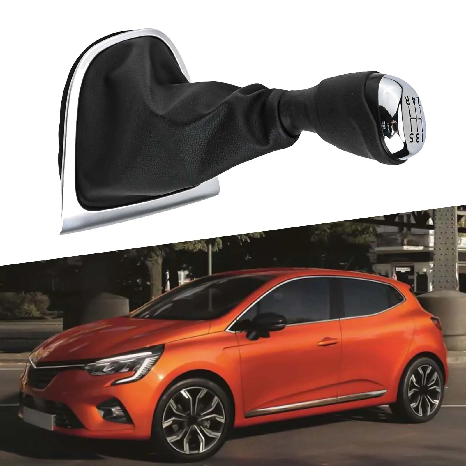 Car Interior Upgrade Shift Knob Car Modification Comfortable Design For Clio 4 For Renault Premium ABS Cover Car