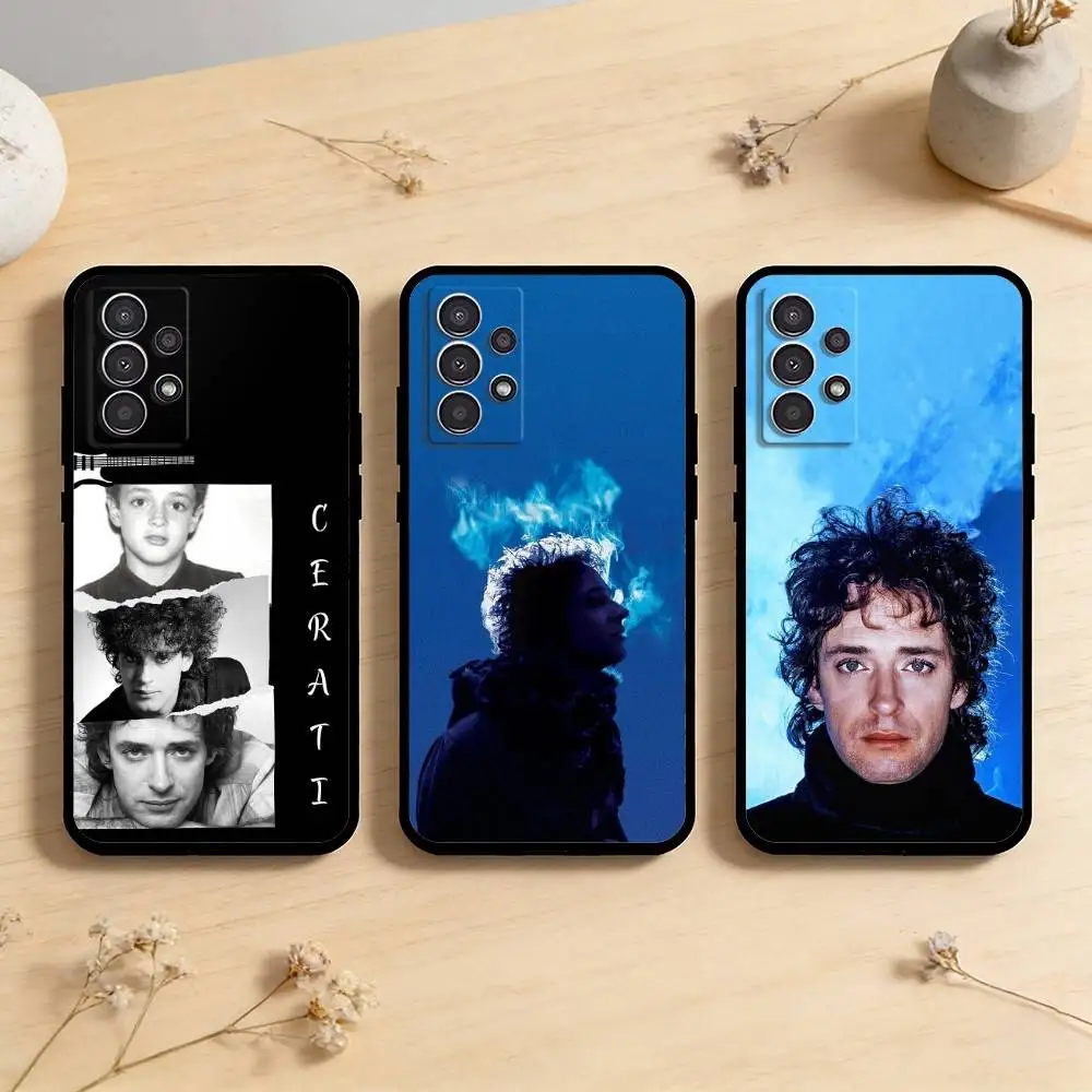 

AAA Gustavo Cerati Soda Stereo Phone Case For Samsung Galaxy A73,A72,A71,A70,A53,A52,A51,Others Soft Black Cover