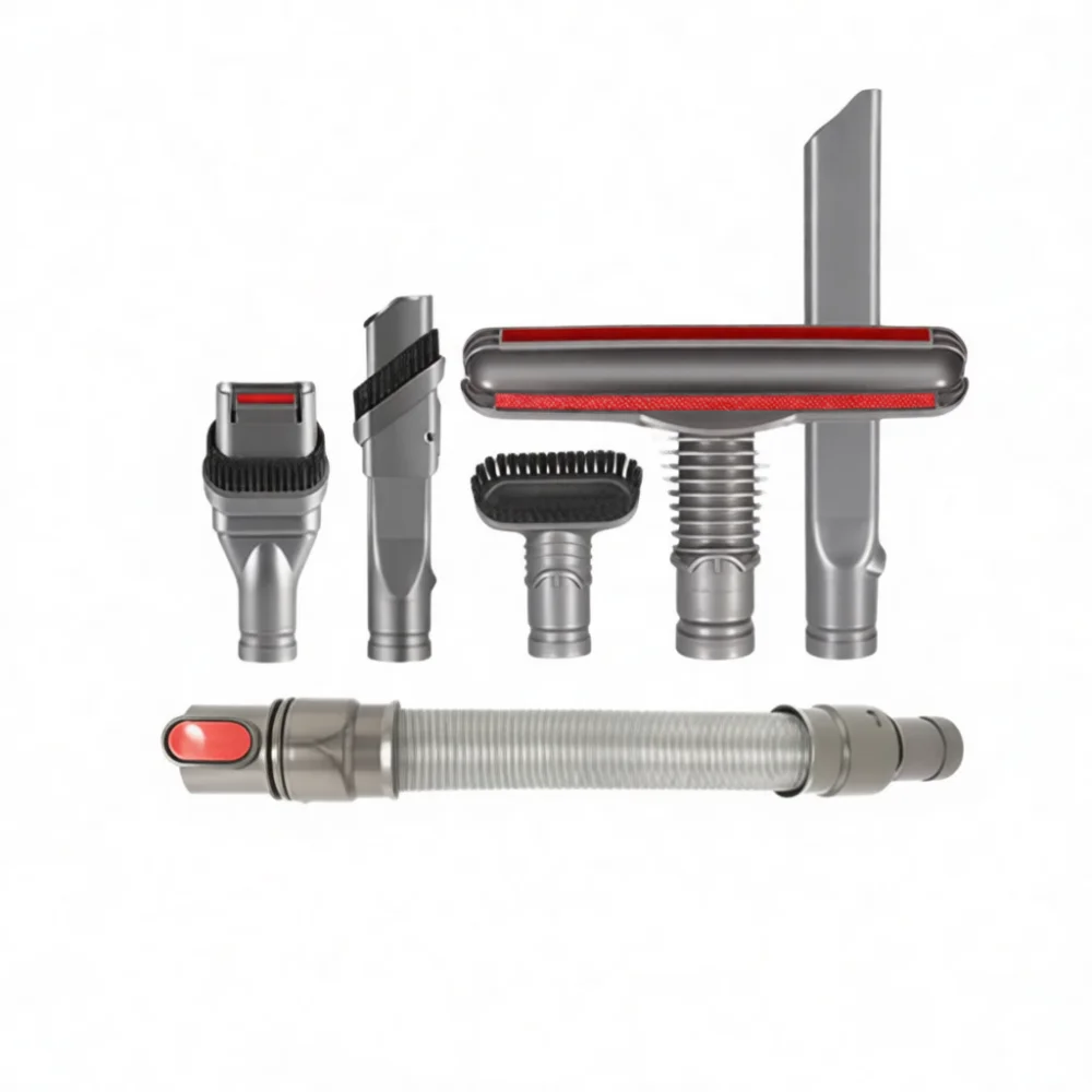 Vacuum Cleaner Accessories For Dyson V6 DC45 Crevice Suction Tool 2 In 1 Hard Bristle Brush Narrow Gap Cleaning Attachment Head
