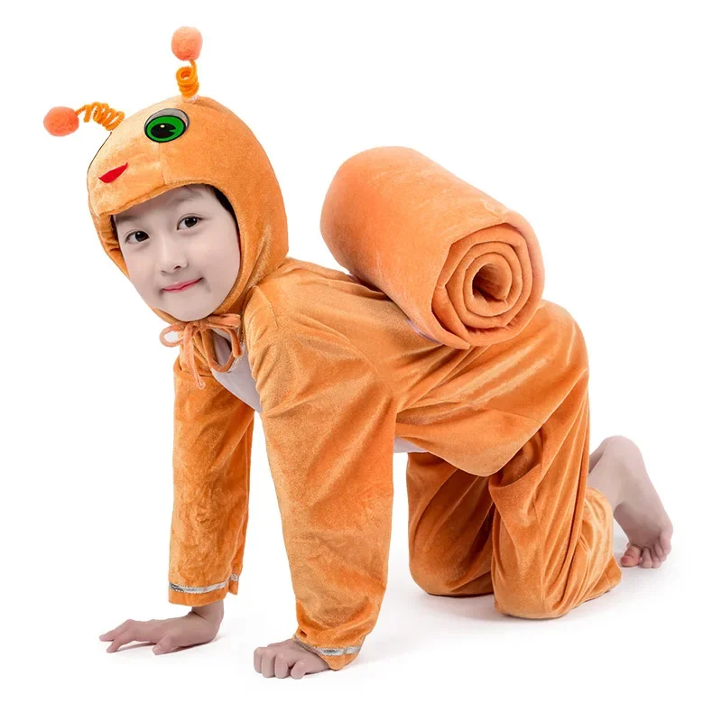 Children's Animal Snail Performance Costumes Owl Dolphin Hedgehog Costume Halloween Christmas Party Cosplay Jumpsuit