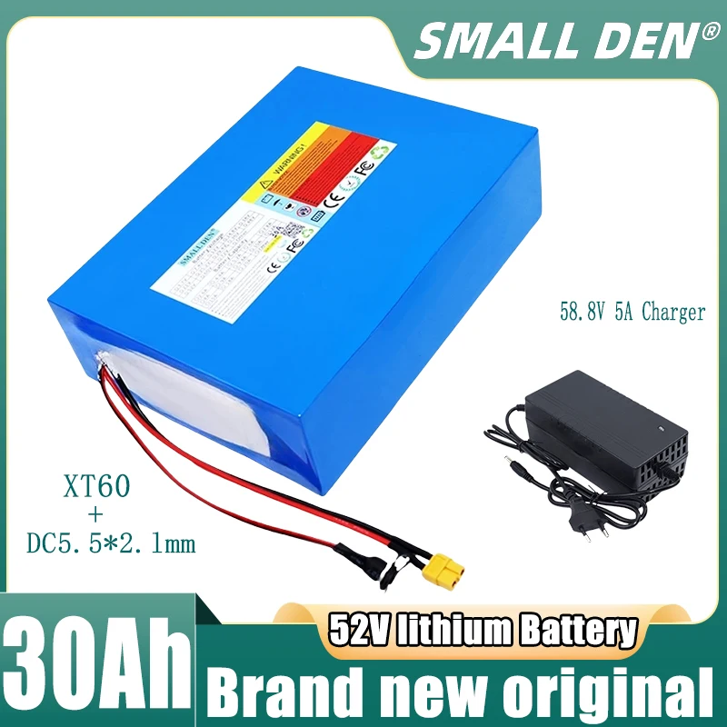 

New 52v 30ah Brand new 18650 customizable lithium battery pack 14s10p suitable for various transportation vehicles, customizable