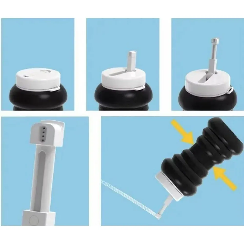 600 مللي سعة كبيرة المحمولة رذاذ بيديت المحمولة للطي طوي أنثى غسالة الري قابلة لإعادة الاستخدام عملية يدوية #3