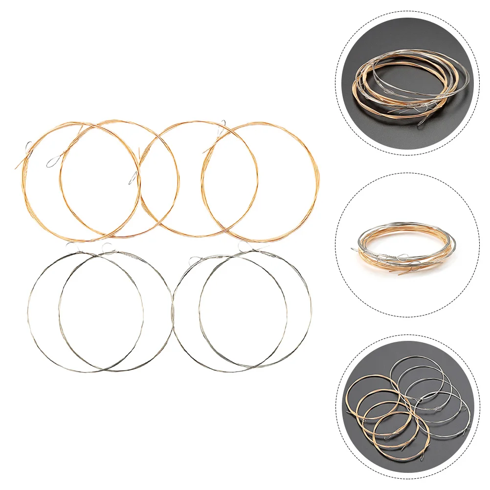 

8 Pcs Strings Mandolin Accessories Supplies Supply Accessory Parts Replacement Steel Wire