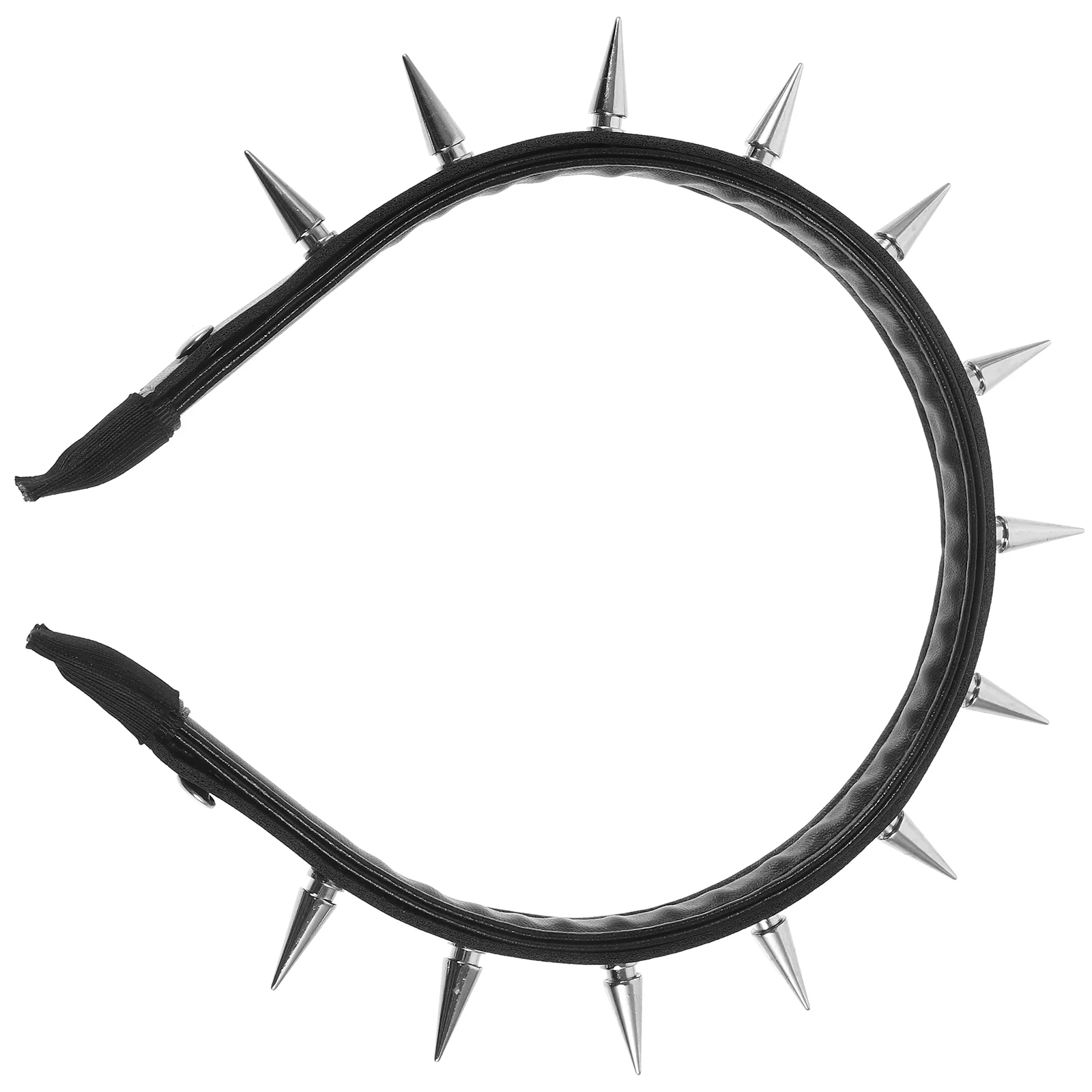 Rivet Punk Headband Spiked Goth Statement for Women Black Studded Headpiece Lightweight Comfortable Party for Women