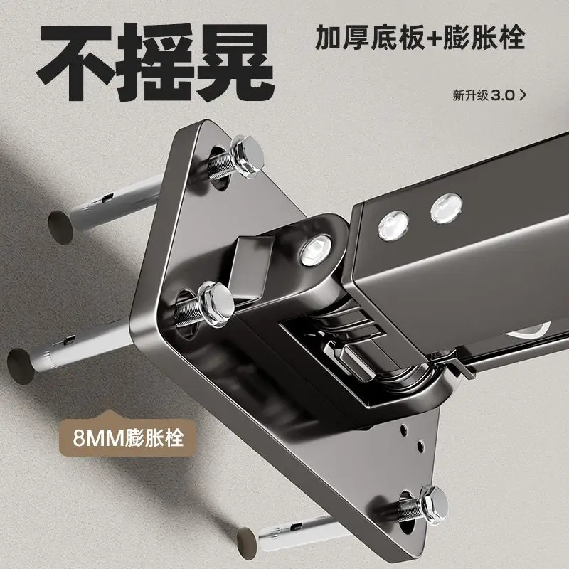 Stendibiancheria pieghevole, stendibiancheria multifunzionale per balcone a parete