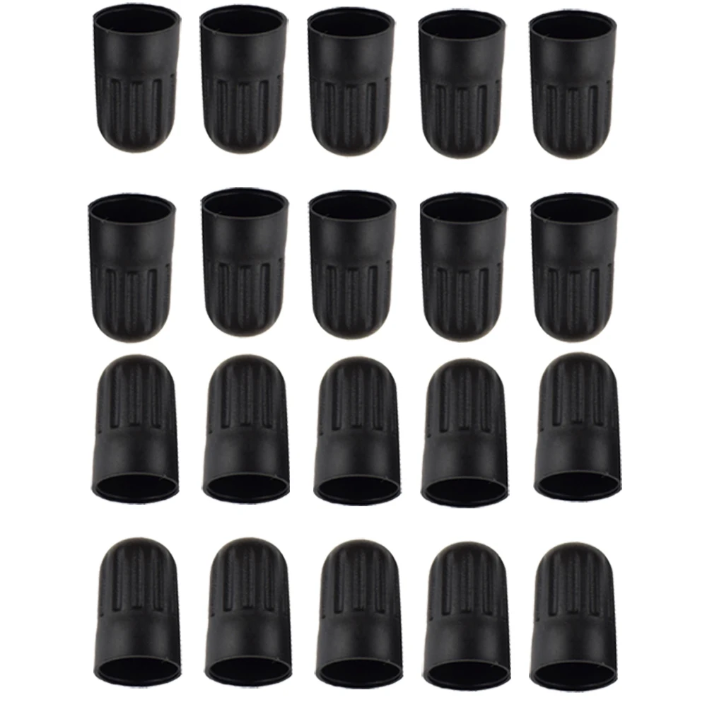 10Pcs Black Plastic Tire Valve Stem Cover Caps for TR20008 TPMS Universal Tire Valve Long Car, Truck, SUV, Bike, Motorcycle