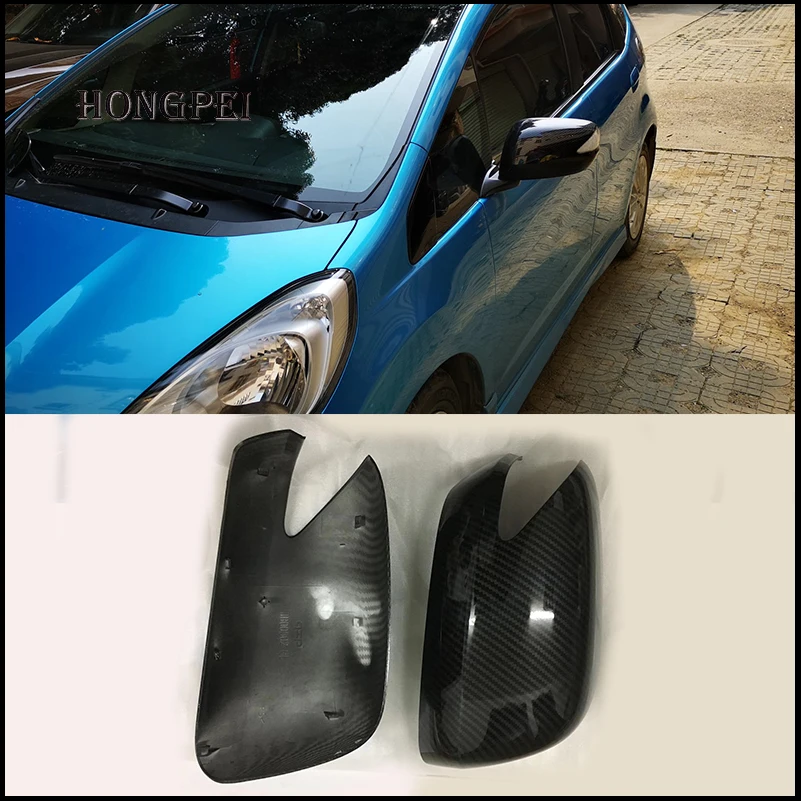 

Car Styling For Honda Fit Jazz 2008-2013 GE6 GE8 Door Side Wing Rearview Mirror Cover Cap Housing Replace Auto Accessories