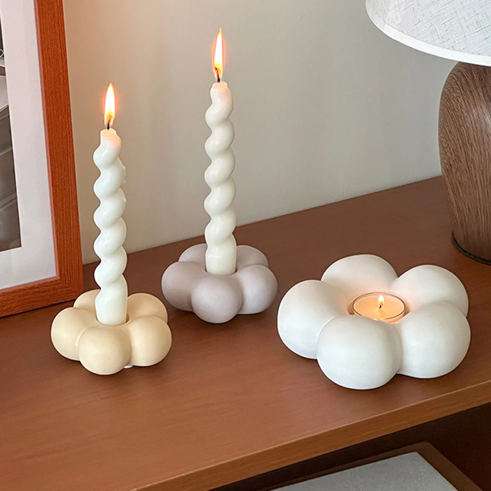 

Гипсовый подсвечник в форме цветка, силиконовые формы, резиновая форма для бетонного подсвечника, инструменты для литья из цемента и гипса своими руками